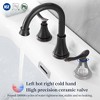 PAGED 8 Inch Widespread Bathroom Faucet, 2-Handle Sink Faucet with Pop Up Drain and Water Supply Hoses, 3 Hole Faucet for Bathroom - 4 of 4