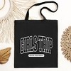 City Creek Prints Girls Trip Varsity Canvas Tote Bag - 15x16 - Black - 2 of 2