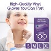 Inspire Stretch Vinyl Exam Gloves | THE ORIGINAL Quality Vinyl Gloves Disposable Latex Free Medical Cleaning Gloves - 2 of 4