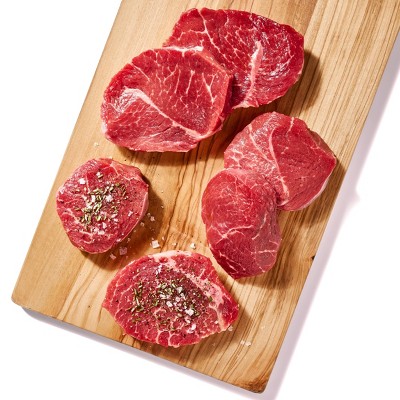 Fresh Chuck Tender Boneless Steak Raw - 0.1-2.69lbs - price per lbs - Good & Gather™
