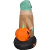 Star Wars Airblown Inflatable Grogu™ with Jack O' Lantern, 5.5 ft Tall, Brown - 3 of 4