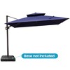 Crestlive Products 10FT Square Double Top Cantilever Umbrella UV30+ Outdoor 360 Degree Rotation Offset Umbrella 6 Heights Adjustable Umbrella - 2 of 4