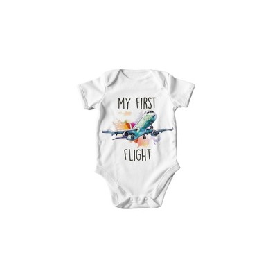 First Airplane Flight - Baby Boy Girl Clothes Infant Onesie® Funny Cute Newborn GS1