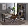 NicBex Home Office Desks 42" Desk with Storage Office Home Desks Writing Table with 2 Drawers and USB Ports for Study, Oak - 3 of 4