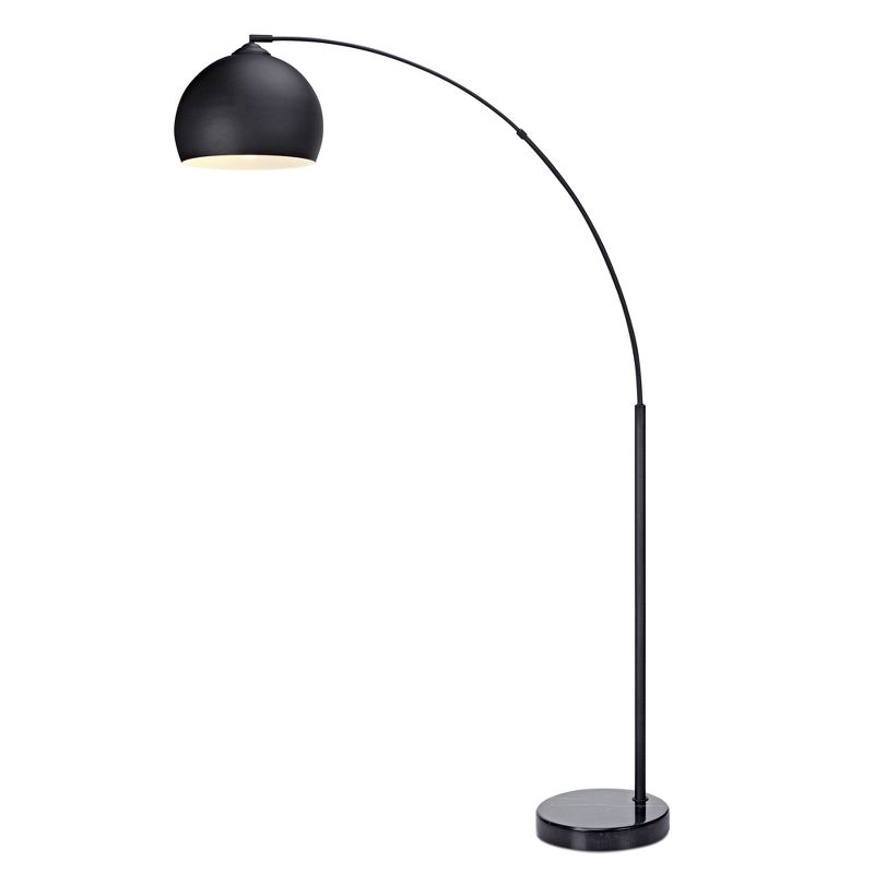 Teamson Home Arquer Arc Floor Lamp with Faux Marble Base, 1 of 16