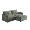 75" Corduroy Cloud Modular L-Shaped Sectional Sofa with Ottoman - 4 of 4