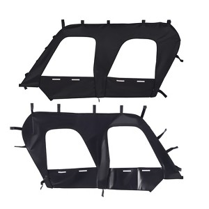 VEVOR Cab Enclosure Upper Doors, Compatible with Kawasaki Teryx4 2012-2022, Windproof & Waterproof Upgraded Zipper UTV Soft Side Window Kit,Black - 1 of 4