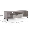 2pc Colvin Mid-Century TV Stand for TVs up to 65" Gray Oak - Christopher Knight Home - 4 of 4