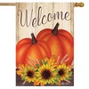 Briarwood Lane Fall House Flag 40x28 For Outdoor Pumpkin Pair Autumn For Fall House Flag - 2 of 4