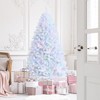 Costway 7ft White Iridescent Tinsel Artificial Christmas Tree with 1156 Branch Tips - 3 of 4