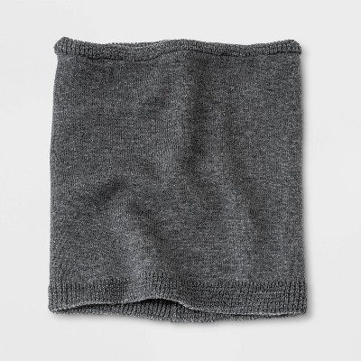 Men's Knit Neck Warmer - Goodfellow & Co™ Charcoal Heather One Size