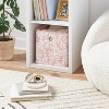 11" Fabric Bin Pink Floral - Room Essentials™: Storage Cube for Dorm Rooms, Folds Flat, 11 Inch System Compatible - 2 of 4