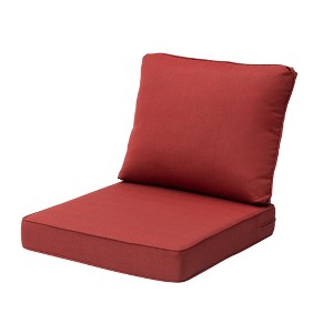 Crestlive Products 24in Outdoor Cushions Water Resistant Patio Furniture Cushions with Removable Cover Deep Seat and Back Cushion for Chair Sofa Couch - 1 of 4