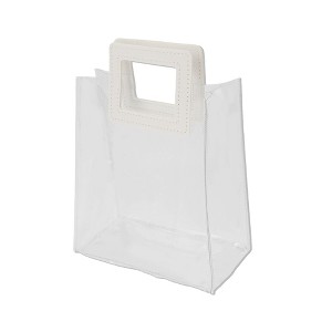Unique Bargains Square Clear Gift Bag 1 Pc - 1 of 4