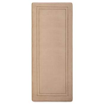 MICRODRY Quick Drying Framed Memory Foam Bath Mat/Runner with Skid Resistant Base