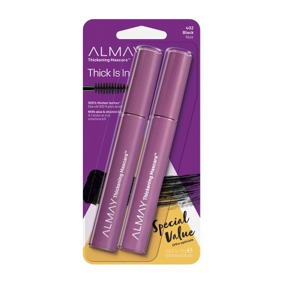 Almay Thickening Mascara Twin Pack 402 Black - 0.26 fl oz
