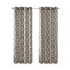 PAGED Curtains Fretwork Print Grommet Top Window Curtain Panel Privacy Assured with Light Filtering for Bedroom, Living Room - 2 of 4
