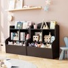 Whizmax 3-Tier Toy Storage Cabinet and Bookcase, Multi Shelf with Cubby Organizer Cabinet for Toys, for Children Playroom, Bedroom, Hallway - 4 of 4