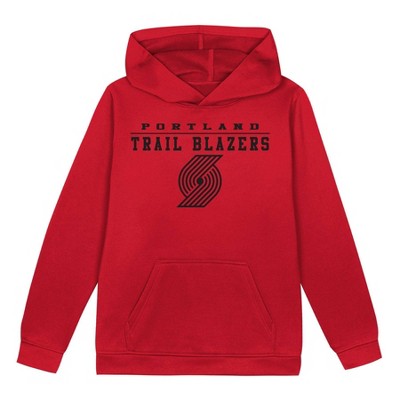 NBA Portland Trail Blazers Boys' Poly Hooded Sweatshirt