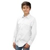 Gioberti Boys Casual Western Solid Long Sleeve Shirt With Pearl Snaps - image 2 of 3