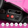 Coucheta Licensed Dodge Challenger Kids Electric Car, 12V Battery Powered Ride On Car with Parent Remote Control, LED Headlights & Music - 3 of 4