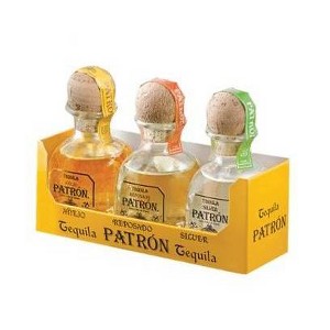 Patron Tequila Variety Mini Pack - 3pk/50ml Bottles - 1 of 1