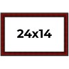 PosterPalooza | Weathered Red Picture Frame - UV Acrylic, Backing Board, Hanging Hardware Included - 2 of 4