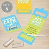 Big Dot of Happiness Party Time - DIY Assorted Happy Birthday Party Cash Holder Gift - Funny Money Cards - Set of 6 - 3 of 4