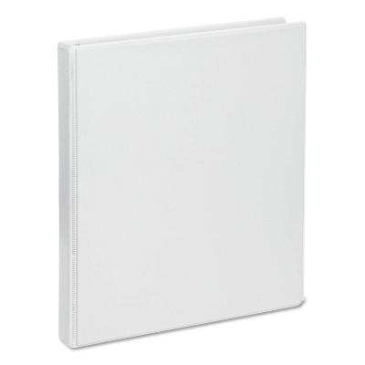 Universal 100 Sheet .5" Ring Binder White