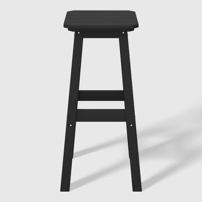 WestinTrends Malibu 29" All Weather Hdpe Outdoor Patio Sqaure Backless Bar Stool