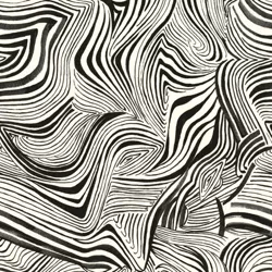 Tempaper Novo Gratz Zebra Marble White and Black Peel and Stick Wallpaper