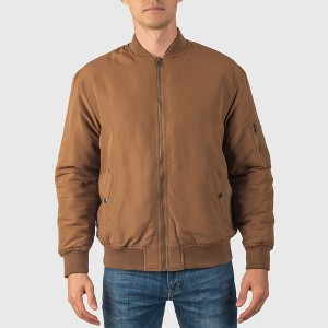 Alpine Swiss Damon Mens Bomber Jacket | Warm Quilted Flight Jacket with Pockets – Stylish Windbreaker for Casual & Layering | Versatile Outerwear - 1 of 4