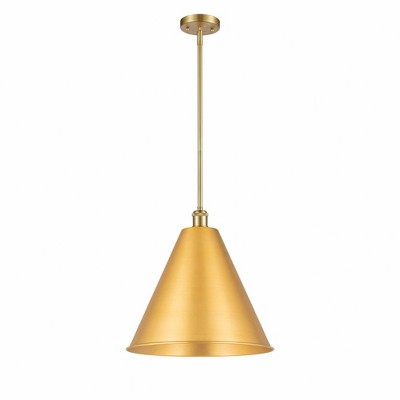 Ballston Cone - 1 Light Pendant In Industrial Style-16.75 Inches Tall and 16 Inches Wide