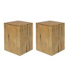 Christopher Knight Home Zata Modern Patio Square-Column Lightweight Concrete End Table - 2 of 4