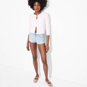 Women's High-Rise Micro Denim Shorts - Wild Fable™ - 1 of 3