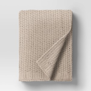 50"x60" Chenille Knit Throw Pillow - Threshold™ - 1 of 4