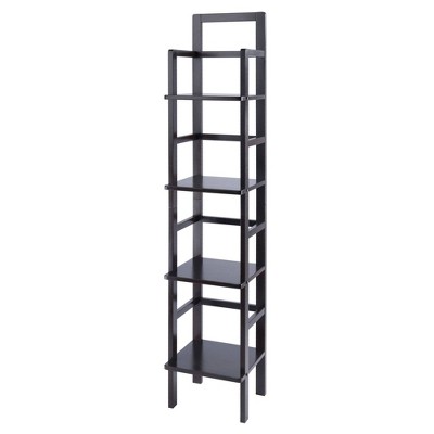 Aiden Narrow Bakers Rack Coffee Winsome Wood