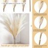 4 PCs Extra Large Faux Pampas Grass Decor, 44 Inch Large Tall Fluffy Artificial Pampas Grass - 2 of 4