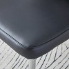 GlasFlength Accent Chairs Contemporary Minimalist Design Ergonomic Cushioned Seating Four Chairs For Living Spaces, Black, 17.3"*17.7"*35" - 3 of 4