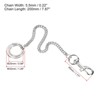 Unique Bargains Detachable Metal Smooth Convenient Keychain Lanyard with Clasp - 2 of 4