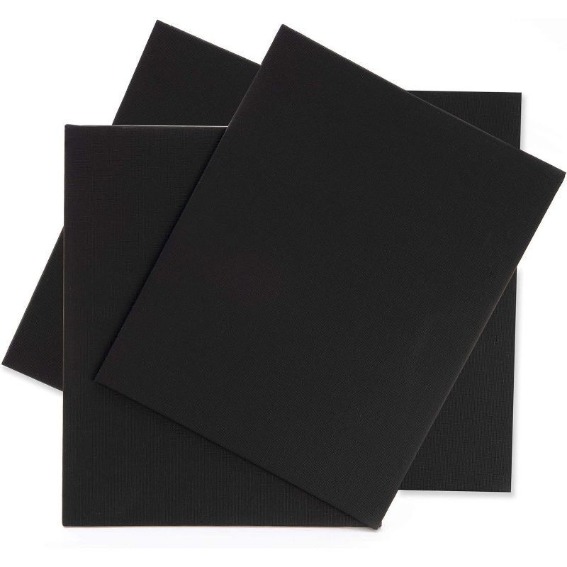Royal & Langnickel Essentials 8" x 10" Black Art Canvas Board, 4Pk, 3 of 6