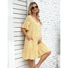 Women's Maternity Casual Dress  Flowy Floral Print, Ruffle leeves - 3 of 4