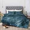 Pattern State Marble Indigo 100% Cotton Comforter Set - Deny Designs - 4 of 4