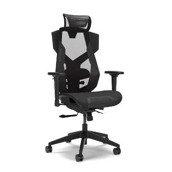 Blackarc High Back Reclining Gaming Chair In Black & White Faux Leather  -height Adjustable Arms - Headrest & Lumbar Support Pillows : Target