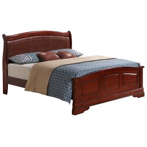 Queen Size Platform Bed with Headboard for Bedroom - 1 of 4