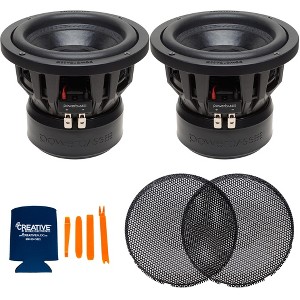 PowerBass 2 3XL-820D 3XL Series 8" Dual 2-Ohm Subwoofer and 2 SWX-8G 8" Subwoofer Grill for 3XL-810D, 3XL-820D - 1 of 4