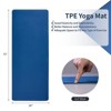 Yoga Mat, Exercise Yoga Mat with Non-Slip Design, 72" x 24" TPE Exercise Mat, Multi-Purpose Workout Mat for Women, Pilates Fitness and Floor Exercises - 3 of 4