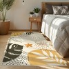 Lahome Machine Washable Area Rugs Non-Slip Large Living Room Rug Boho Botanical Print Ultra-Thin Indoor Rug for Classroom Nursery Dining Room - 2 of 4