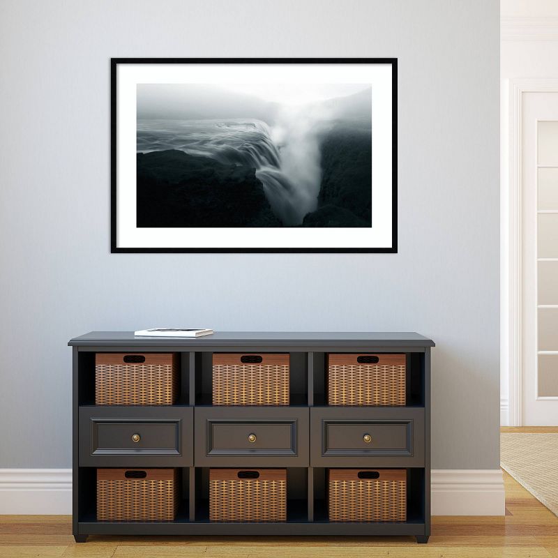 41&#34; x 28&#34; Waterfall Beauty in Nature by Larry Deng Framed Wall Art Print Black - Amanti Art, 6 of 11