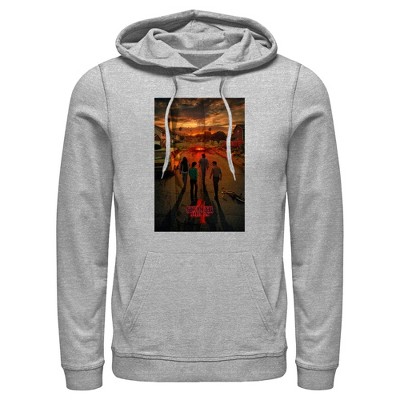 Men's Stranger Things Apocalypse Poster Pull Over Hoodie
